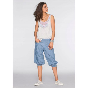 Bonprix Spodnie Spodenki Rybaczki Alladynki Pumpy Ściągacze Denim 34 908137