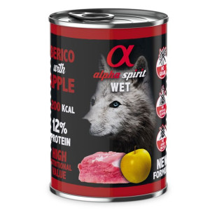 Alpha Spirit Mokra Karma Dla Psa Wieprzowina z Jabłkiem 400 g