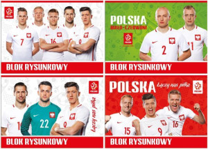 Blok rysunkowy biały PZPN Interdruk A4