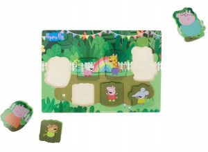 Układanka Drewniana Puzzle Edukacyjne Świnka Peppa