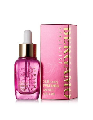 BERGAMO S.9 Pure Snail Ampoule Soft serum do twarzy ze śluzem ślimaka 30ml