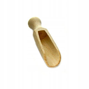 Miarka do artykułów sypkich mała 7,5 cm drewniana