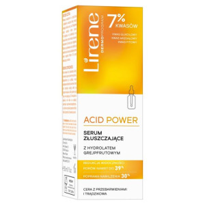Lirene Acid Power serum złuszczające z hydrolatem grejpfrutowym 30ml