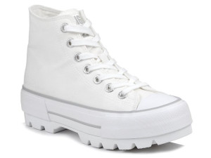 Trampki damskie białe wysokie Big Star LL274156