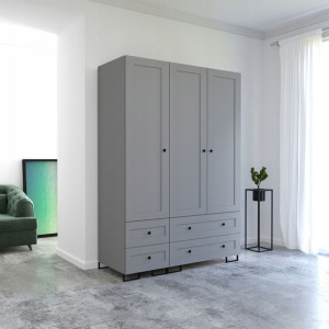 szafa Alie 150 loft szary nogi metal