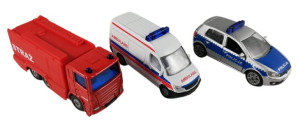Samochodziki resoraki model siku policja straż ambulans