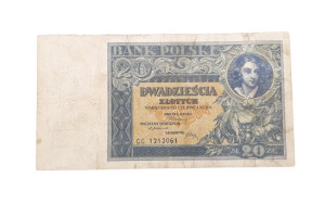 Stary Banknot kolekcjonerski Polska 20 zł 1931