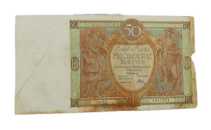 Stary Banknot kolekcjonerski Polska 50 zł 1929