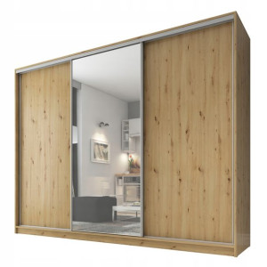 Szafa Dmsm 270 Przesuwna 1 Lustro Artisan Szuflady