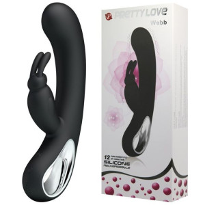 Silikonowy Wibrator Ze Stymulacją Łechtaczki Pretty Love Webb