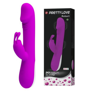 Silikonowy Wibrator Ze Stymulacją Łechtaczki Pretty Love Robert