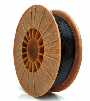 PLA Starter 1,75mm Czarny Black 0,8kg Rosa 3D