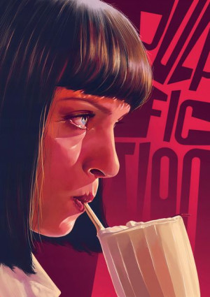 Plakat Mia Wallace pulp fiction 40x60 obraz