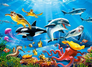 CASTORLAND Puzzle 200el. Tropical Underwater World - Tropikalny Podwodny Św