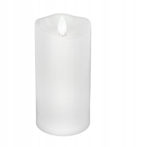Świeca LED 10 cm biała z ruchomym płomieniem