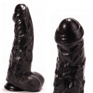 Czarne Dildo z przyssawką 28cm X-MEN