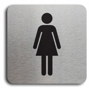 Tabliczka WC DAMSKA 10x10 cm
