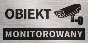 Tabliczka OBIEKT MONITOROWANY