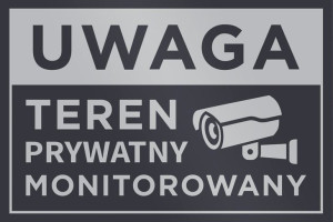 Teren Prywatny Monitorowany 30x20 Antracyt