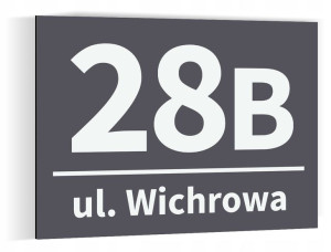 Numer domu tabliczka adresowa ANTRACYT 20x15