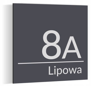 Numer domu tabliczka adresowa ALU Antracyt 30x30cm