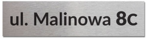 Numer domu tabliczka adresowa ALUMINIUM 40x10 cm