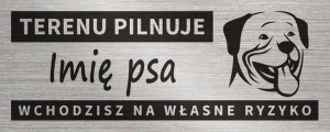 PIES Tabliczka z imieniem psa 20x8 różne rasy