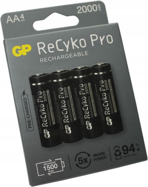 Akumulatorki Recyko Pro Typ Aa 1,2v 2000mah Gp
