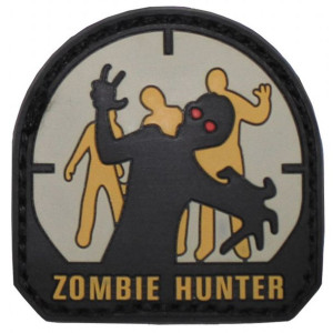 Naszywka z rzepem ,,ŁOWCA ZOMBIE'' 5 x 5 cm