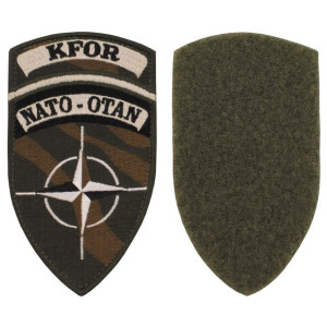 Naszywka na rzep, KFOR"  NATO-OTAN, nowa.