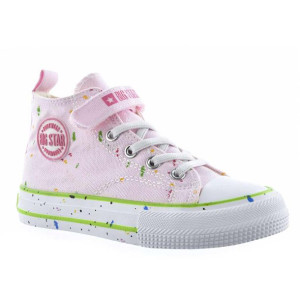 Trampki dziecięce BIG STAR LL374051 wysokie róż r.35