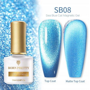 BORN PRETTY - Sea Blue Cat Magnetic Gel - SB08