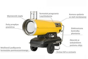 Master Nagrzewnica Olejowa Bv 290e Z Odprowadzeniem Spalin 81kw