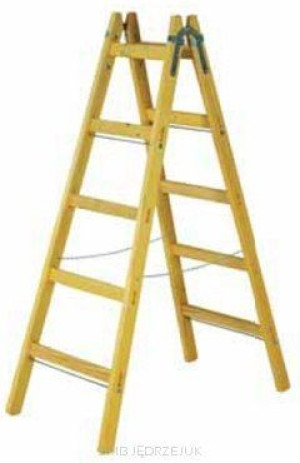 Drabina Drewniana 130 Cm 4 Szczeble