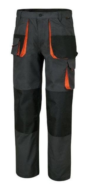 Beta Spodnie Robocze, Płótno T/c, 260 G/m2, Ze Wstawkami Oxford, Szare 7900