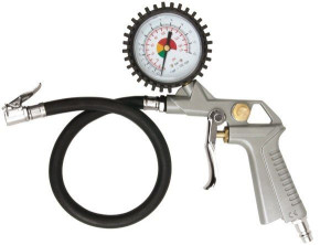 Pistolet Do Pompowania Z Manometrem Silver