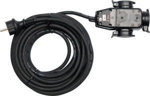 Yato Przedłużacz Z Rozgałęźnikiem 10m 3x1,5mm2 Ip44 16a H07rn-f 8116
