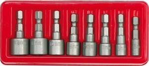 Vorel Nasadki Do Wkrętarki 5-13mm, Mocowanie 1/4" Kpl 8szt.