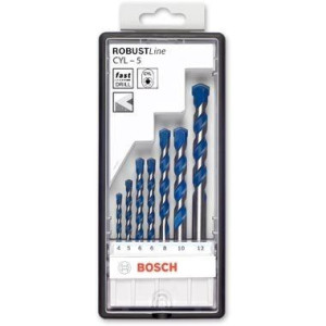 Bosch 5-częściowy Zestaw Wierteł Do Betonu Robust Line Cyl-5 4; 5; 6; 6; 8