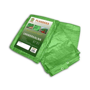 Plandeka Wzmocniona Zielona 90g 10 X 12m Bradas