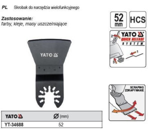 Yato Skrobak Do Narzędzia Wielofunkcyjnego 34688