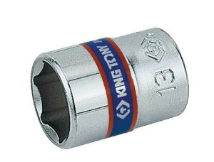 King Tony Nasadka Krótka 1/4" 8mm X 24,5mm 6-kątna Chrom