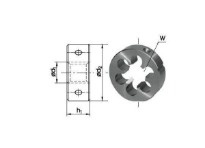 Fanar Narzynka Calowa G 1/2" Gwint Rurowy Walcowy Hss 800, Din-en 24231