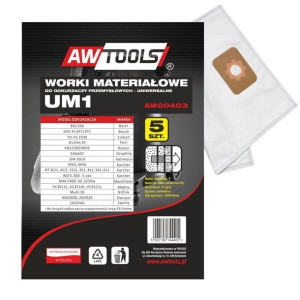 Awtools Worki Z Mikrowłókniny Kpl.5szt.um1.gas35/vc3011l/vc3510l/vc3511l