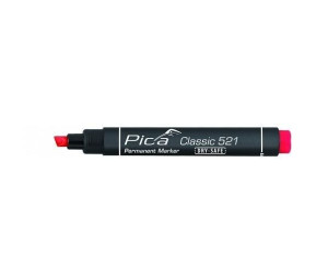Pica Marker Classic 521 Czerwony Ścięty
