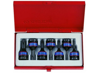 King Tony Nasadki Udarowe Z Końcówką Torx 1/2" 7 Elem. T25 - T60, Kaseta