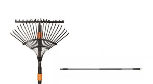 Fiskars Grabie Uniwersalne + Grabie Wachlarzowe + Trzonek Quikfit