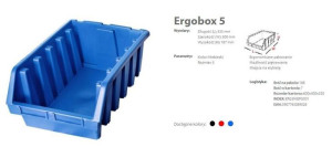 Patrol Ergobox 5 Niebieski, 330 X 500 X 180mm