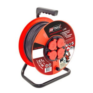 Awtools Przedłużacz Bęben Professional 40m 3x1.5 Mm 16a/3680w/ip44