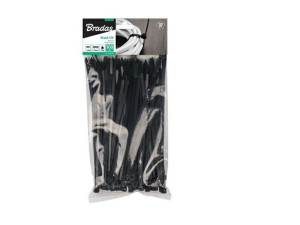 Opaska Plastik Czarna 8,8x400/100szt...